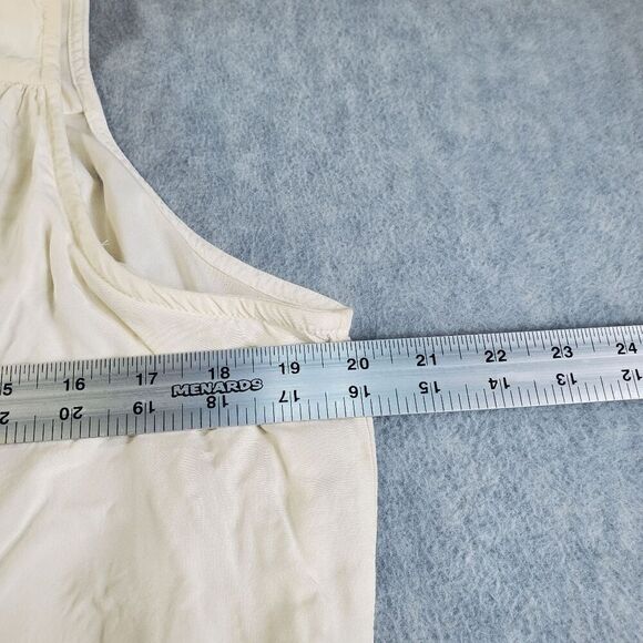 Old Navy Dress Womens Large White Back Shift Sleeveless V-neck Cutout Above Knee - Picture 5 of 9